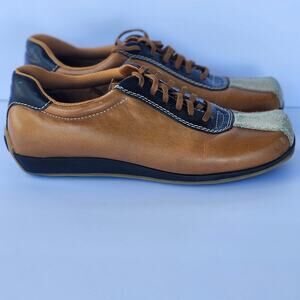 Wanted  Majic Tan and Brown Leather Lace Up Shoes Womens 7.5 S0057